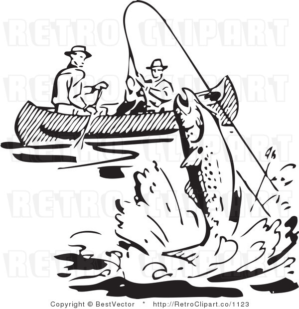 royalty-free-black-and-white-retro-vector-clip-art-of-a-big-fish-jumping-out-of-water-by-fishermen-by-bestvector-1123.jpg