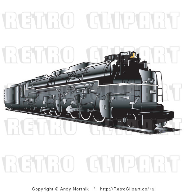 Royalty Free Retro Vector Clip Art of a Train