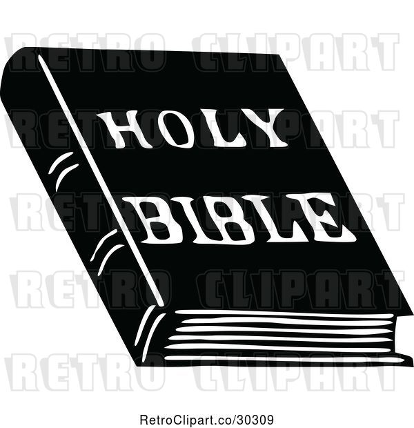 Vector Clip Art of Holy Bible Book