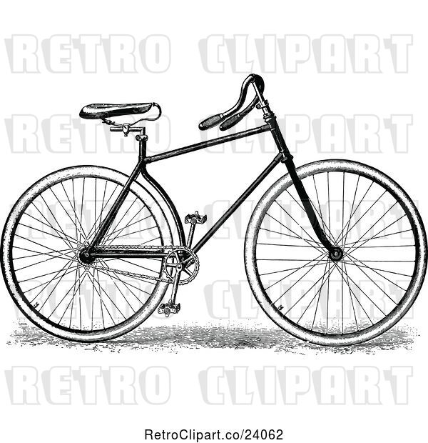 Vector Clip Art of Retro Bicycle