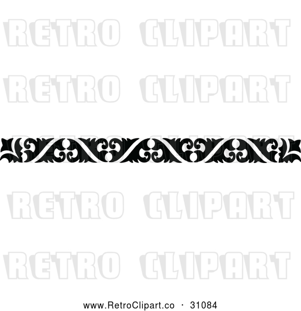 Vector Clip Art of Retro Border 8