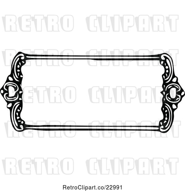 Vector Clip Art of Retro Frame