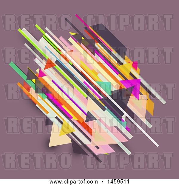Vector Clip Art of Retro Geometric Background