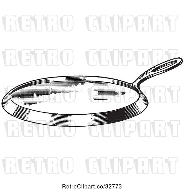 Vector Clip Art of Retro Kitchen Griddle in