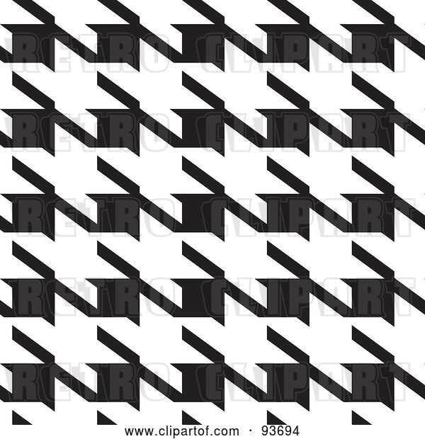 Vector Clip Art of Retro Large Houndstooth Pattern