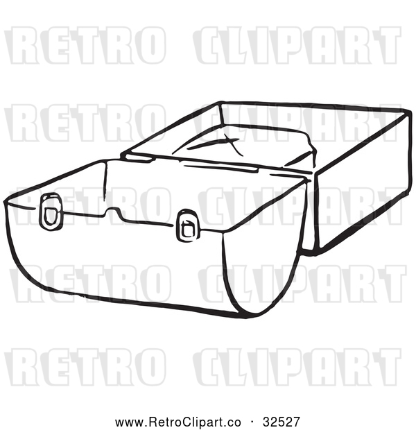 Vector Clip Art of Retro Lunch Box