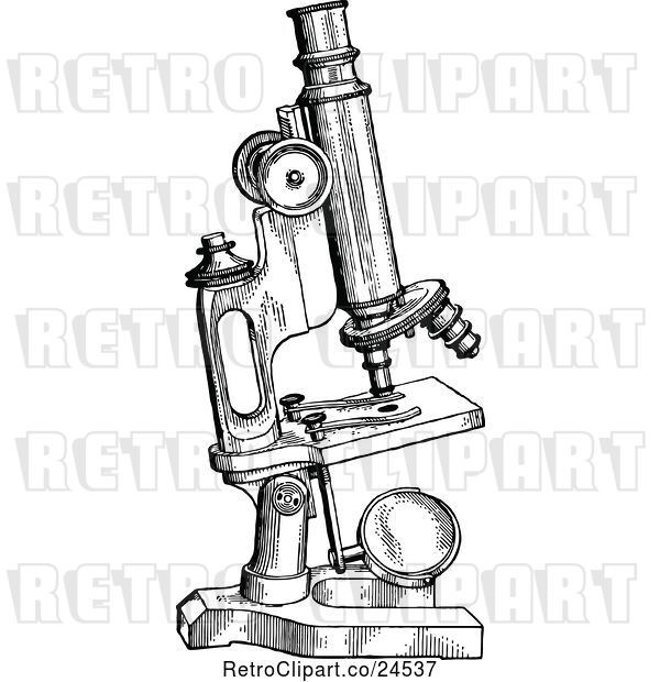 Vector Clip Art of Retro Microscope