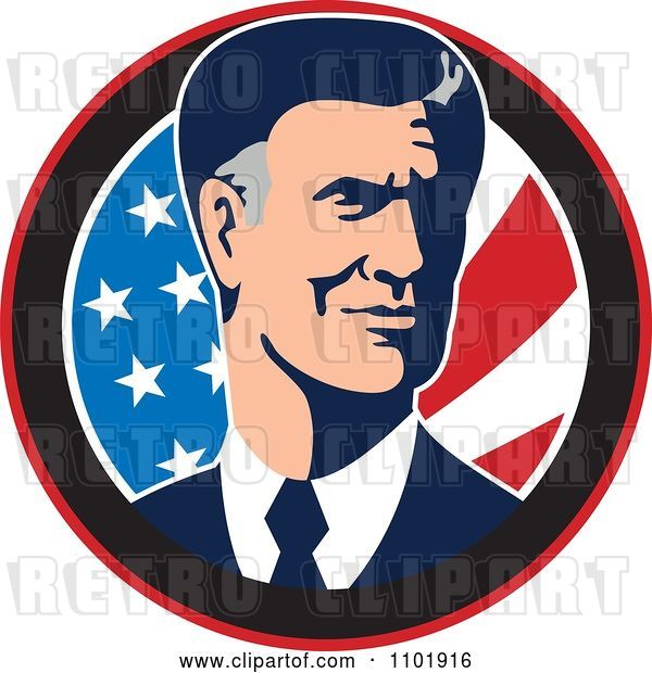 Vector Clip Art of Retro Mitt Romney Republican American Presidential Candidate 2012