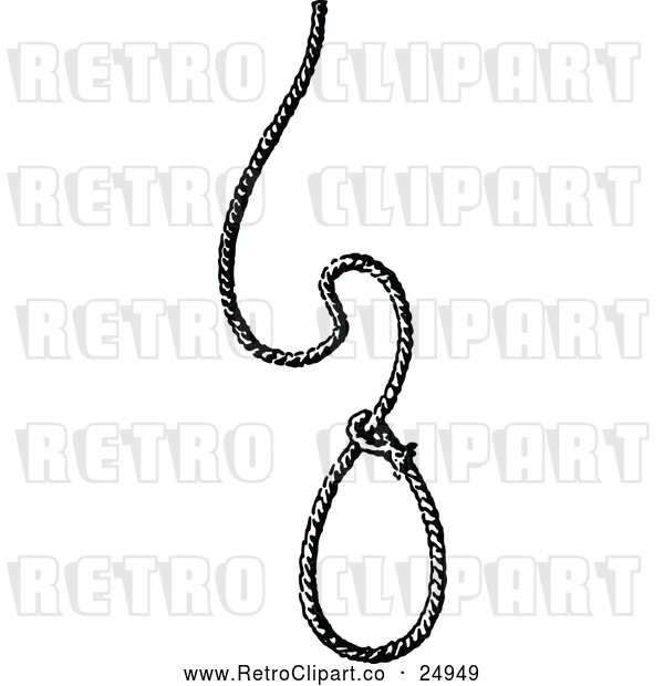 Vector Clip Art of Retro Noose