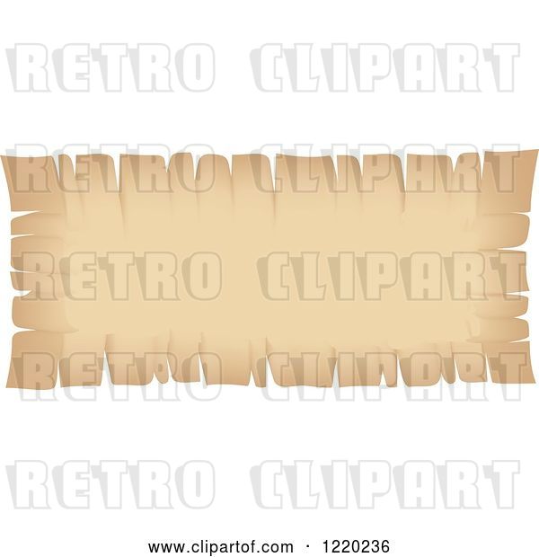 Vector Clip Art of Retro Parchment Banner