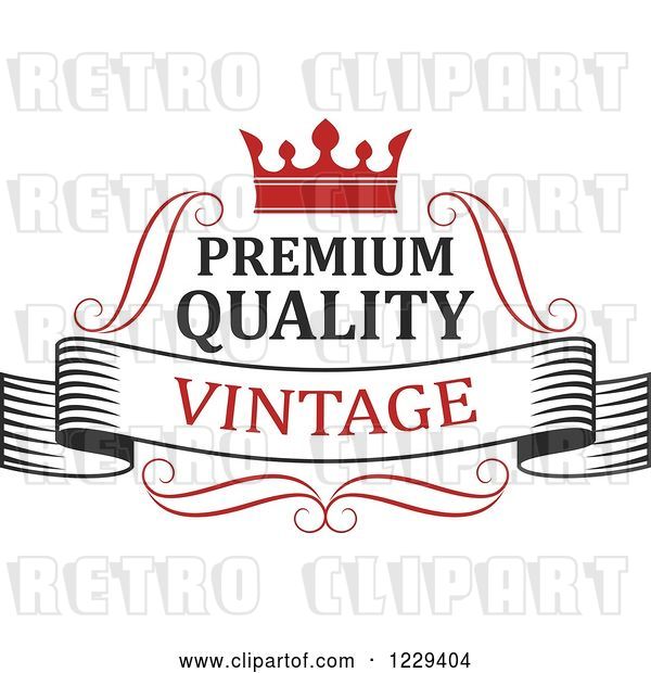 Vector Clip Art of Retro Premium Quality Guarantee Label 4