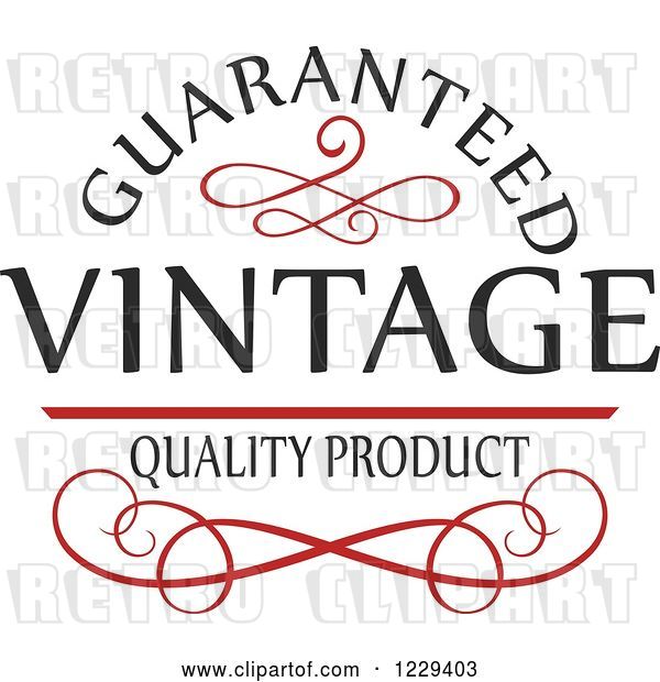 Vector Clip Art of Retro Premium Quality Guarantee Label 6