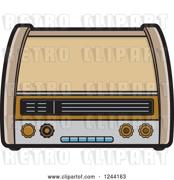 Vector Clip Art of Retro Radio 2