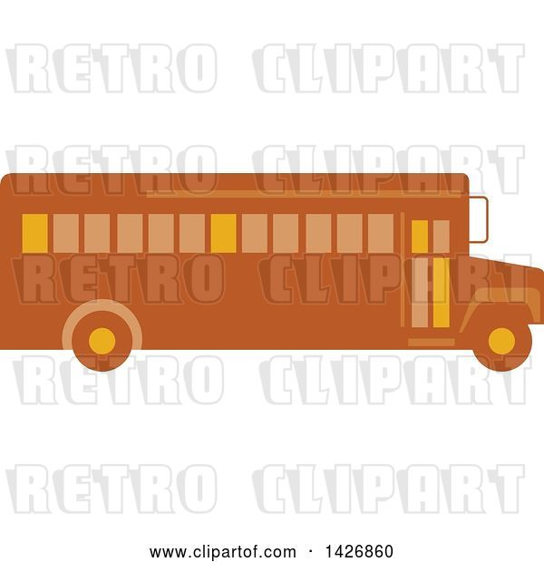 Vector Clip Art of Retro School Bus