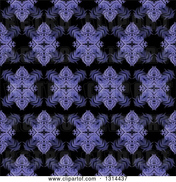 Vector Clip Art of Retro Seamless Purple Pattern Background