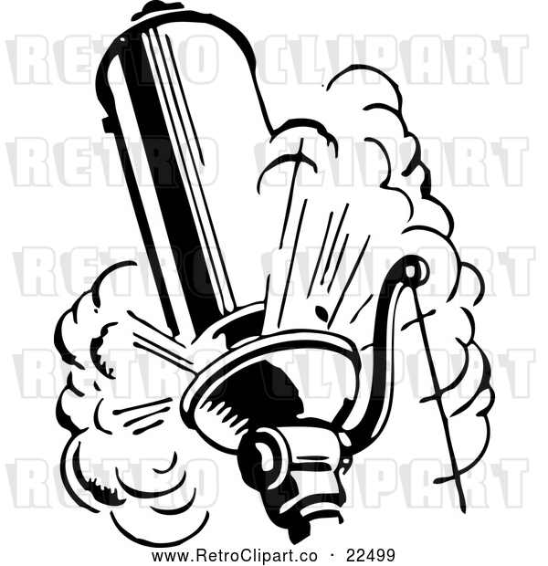 Vector Clip Art of Retro Steam Whistle