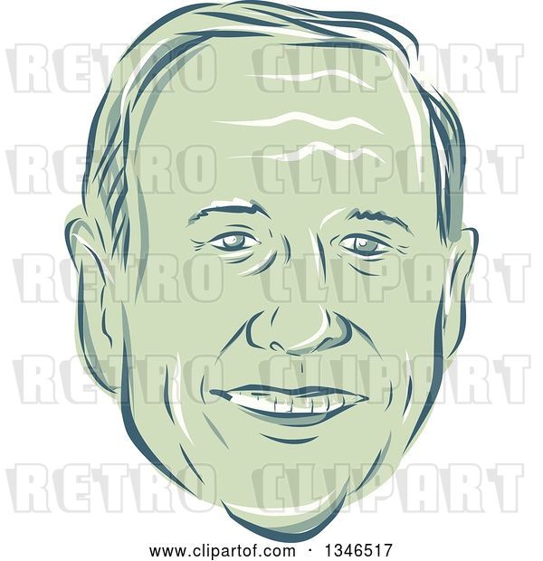 Vector Clip Art of Retro Styled Face of Martin O'Malley, 2016 Presidential Candidate