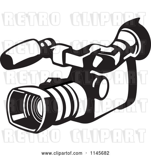 Vector Clip Art of Retro Video Camera