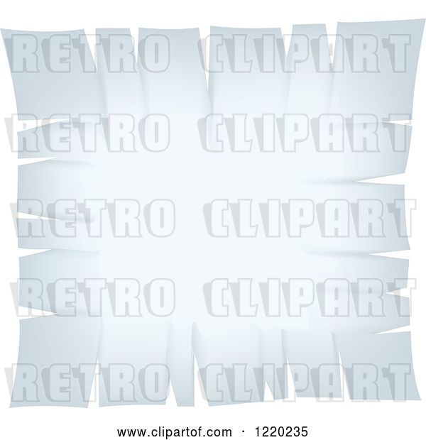 Vector Clip Art of Retro White Paper with Torn Edges