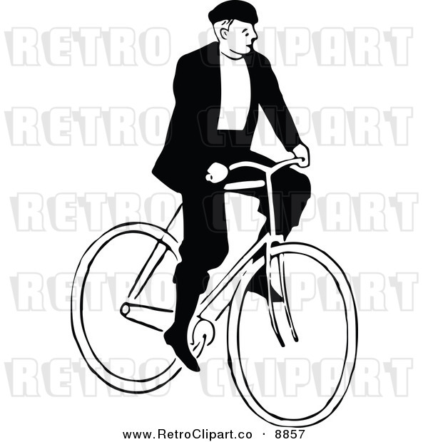 clipart man on bicycle - photo #29
