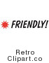 Clip Art Friendly Sign Royalty Free Retro Vector by Andy Nortnik