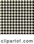 Clip Art of Retro Cream and Black Tight Seamless Houndstooth Pattern Background by Arena Creative