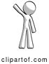 Clip Art of Retro Guy Waving Emphatically with Right Arm by Leo Blanchette