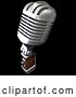Clip Art of Retro Microphone - Version 2 by