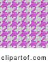 Clip Art of Retro Seamless Pink and White Houndstooth Pattern by Arena Creative
