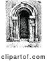 Vector Clip Art of Arched Church Doorway by Prawny Vintage