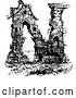 Vector Clip Art of Retro Alphabet Letter N Ruins by Prawny Vintage