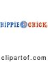 Vector Clip Art of Retro American Hippie Chick Sign by Andy Nortnik