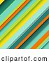 Vector Clip Art of Retro Background of Colored Diagonal Stripes by KJ Pargeter