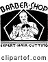 Vector Clip Art of Retro Barber Shop Sign by BestVector