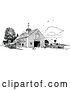 Vector Clip Art of Retro Barn by Prawny Vintage