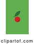 Vector Clip Art of Retro Berry Design in Flat Style on Green by Elena