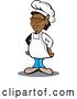 Vector Clip Art of Retro Black Female Chef by Patrimonio
