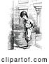 Vector Clip Art of Retro Boy Carrying a Fiddle by Prawny Vintage