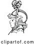 Vector Clip Art of Retro Boy in Knights Armour by Prawny Vintage