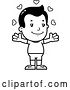 Vector Clip Art of Retro Cartoon Boy in Shorts with Open Arms and Love Hearts by Cory Thoman