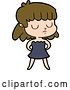 Vector Clip Art of Retro Cartoon Indifferent Lady by Lineartestpilot