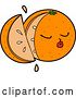Vector Clip Art of Retro Cartoon Orange by Lineartestpilot