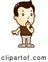 Vector Clip Art of Retro Cartoon Surprised Gasping White Boy by Cory Thoman