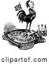 Vector Clip Art of Retro Crowing British Guy on a Turtle by Prawny Vintage