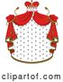 Vector Clip Art of Retro Crown and Royal Mantle with Red Drapes 3 by Vector Tradition SM