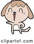 Vector Clip Art of Retro Cute Cartoon Dog by Lineartestpilot