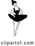 Vector Clip Art of Retro Dancing Ballerina 1 by Prawny Vintage