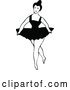 Vector Clip Art of Retro Dancing Ballerina 10 by Prawny Vintage