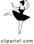 Vector Clip Art of Retro Dancing Ballerina 2 by Prawny Vintage