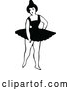 Vector Clip Art of Retro Dancing Ballerina 8 by Prawny Vintage